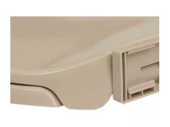 Siège de toilette abattant beige 46 x 34 x 34 cm 02_0002921
