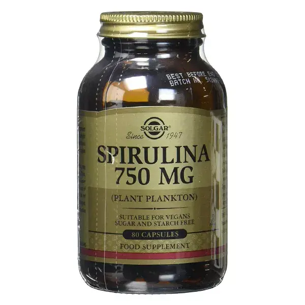 Solgar Espirulina 750mg 80 cápsulas