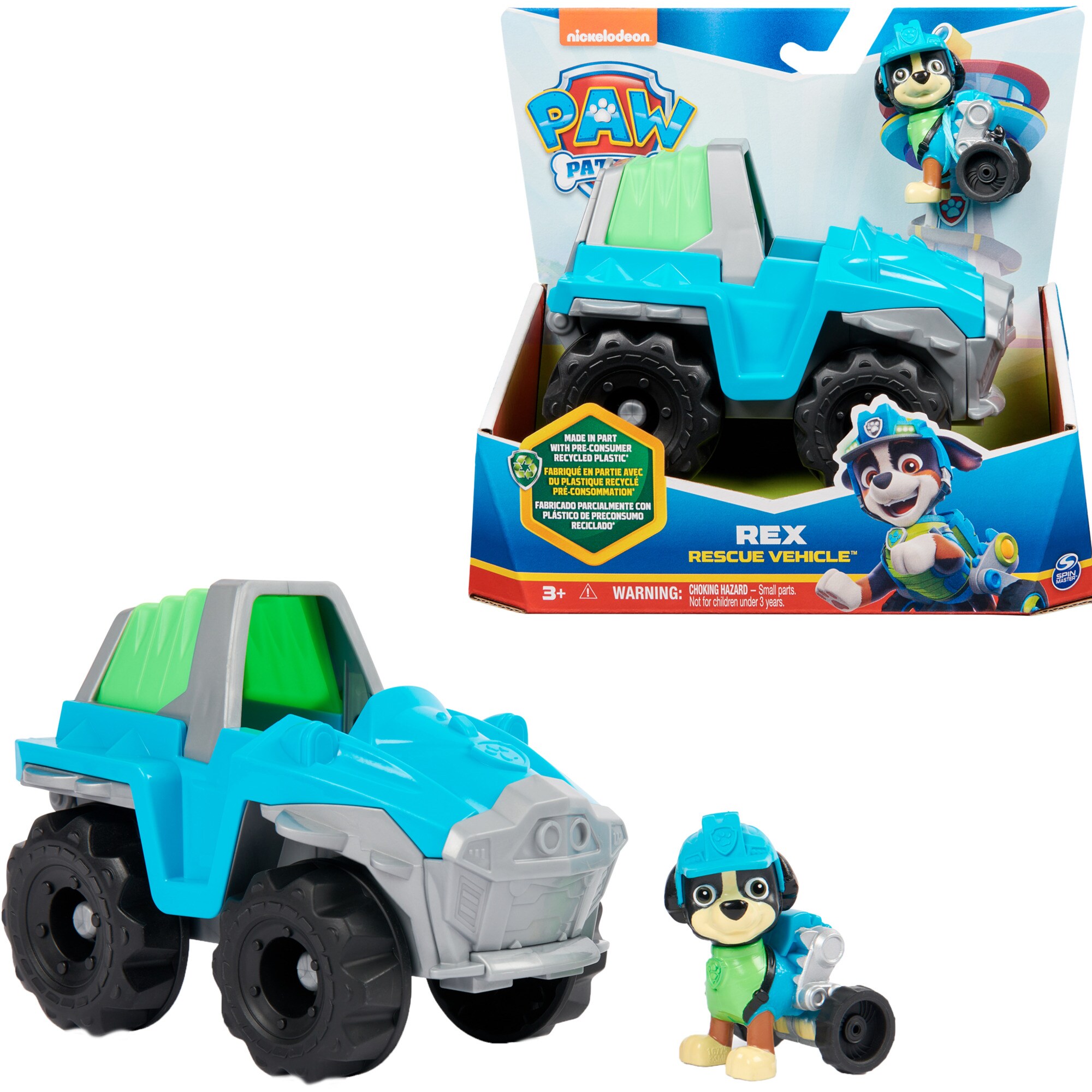 Spin Master Spielfahrzeug Paw Patrol - Dinosaurier-Rettungsfahrzeug mit Rex-Figur