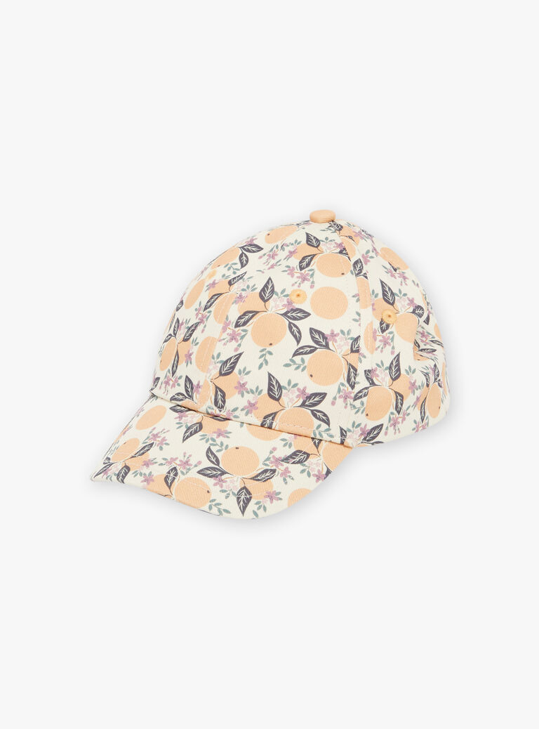 Casquette multicolore à motif clémentine