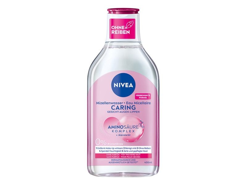 NIVEA Mizellenwasser 5in1 MicellAIR Sensitiv 400 ml Mizellenwasser pflegt und reinigt die Haut gründlich