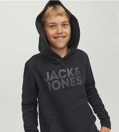 Jack & Jones Kapuzenpullover - Noos - JjeCorp - Black/Jr/lLarge