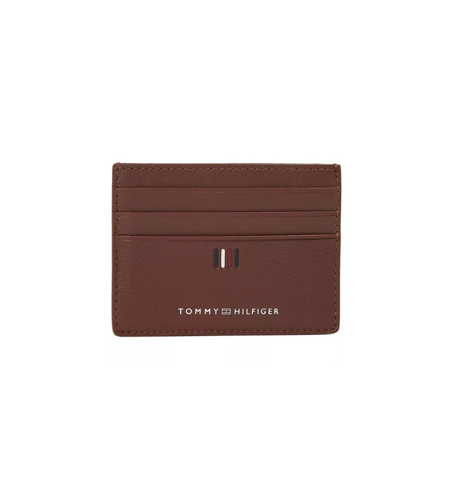 Porta-cartões Tommy Hilfiger Brown Central