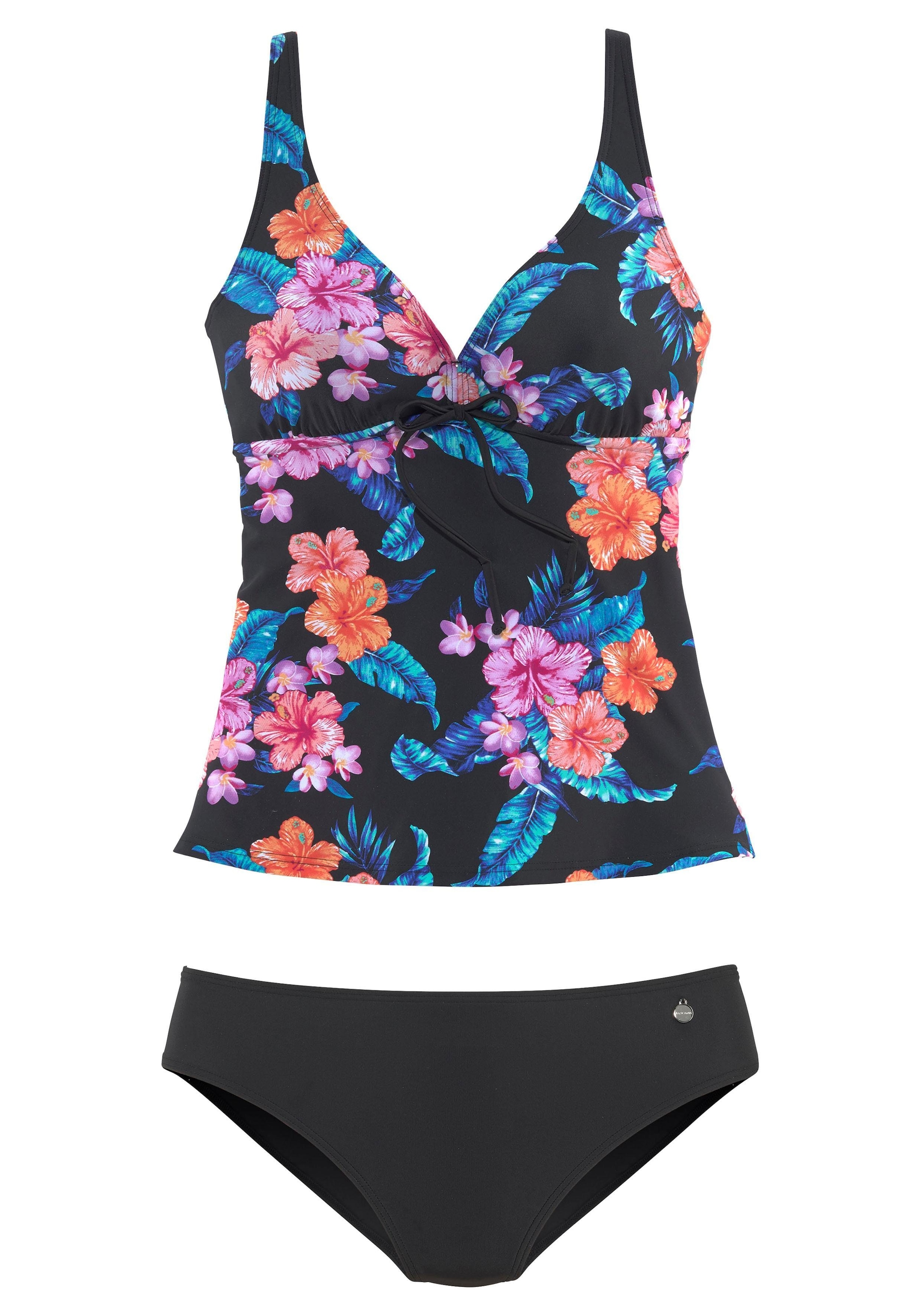 LASCANA Bügel-Tankini , mit tropischem Blumenprint