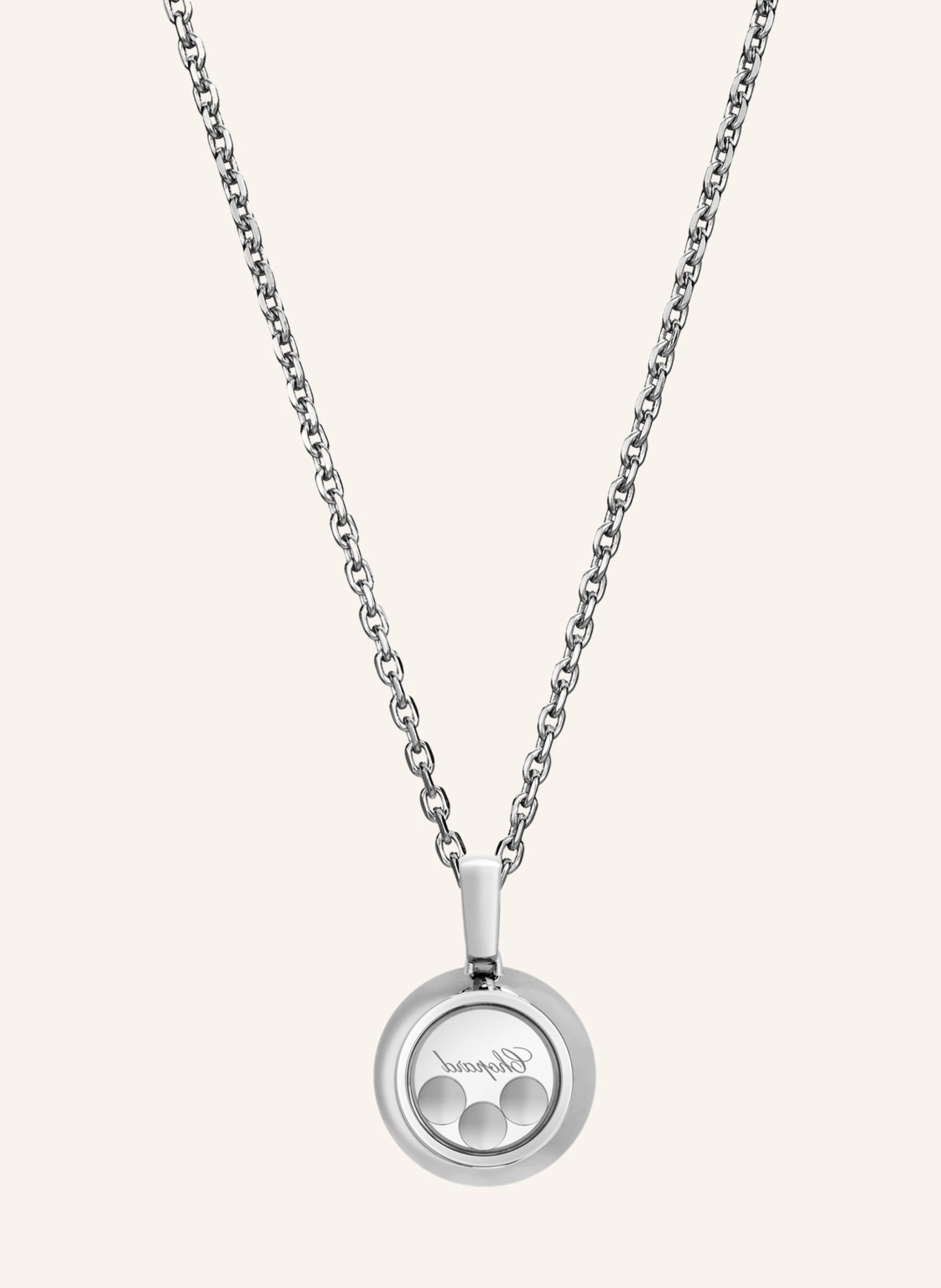 Chopard Anhänger HAPPY DIAMONDS ICONS Anhänger aus 18 Karat Weißgold und Diamanten