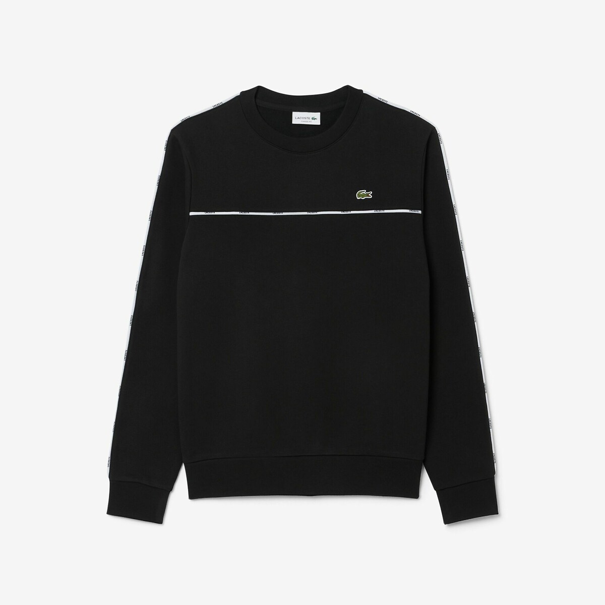 Suéter Lacoste com gola redonda e detalhes Lacoste