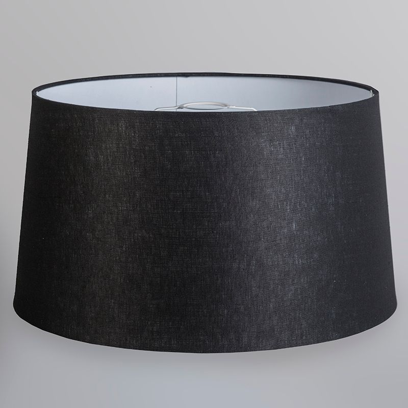 Moderne hanglamp wit met zwarte kap 45 cm - Pendel