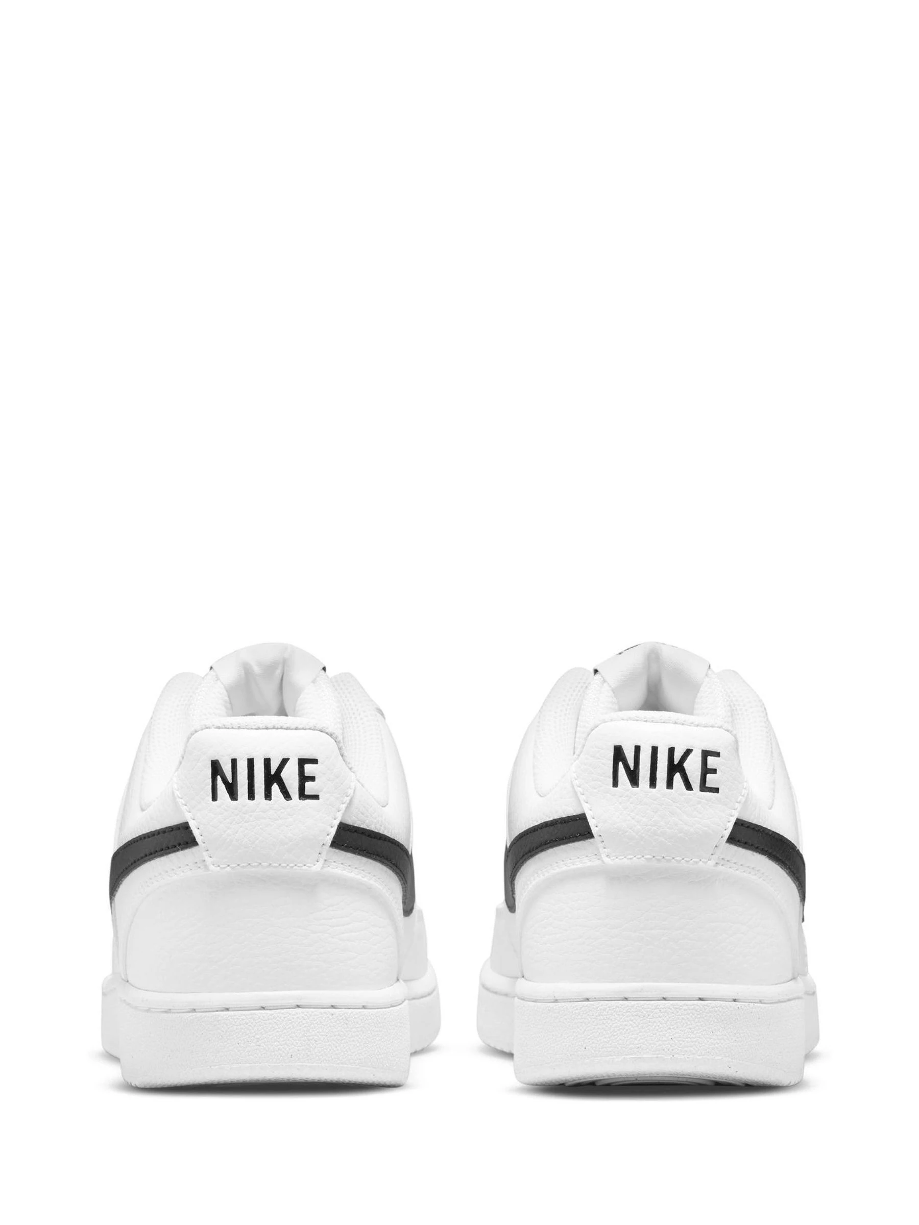 Wit/zwart - Nike Court Vision lage sneakers