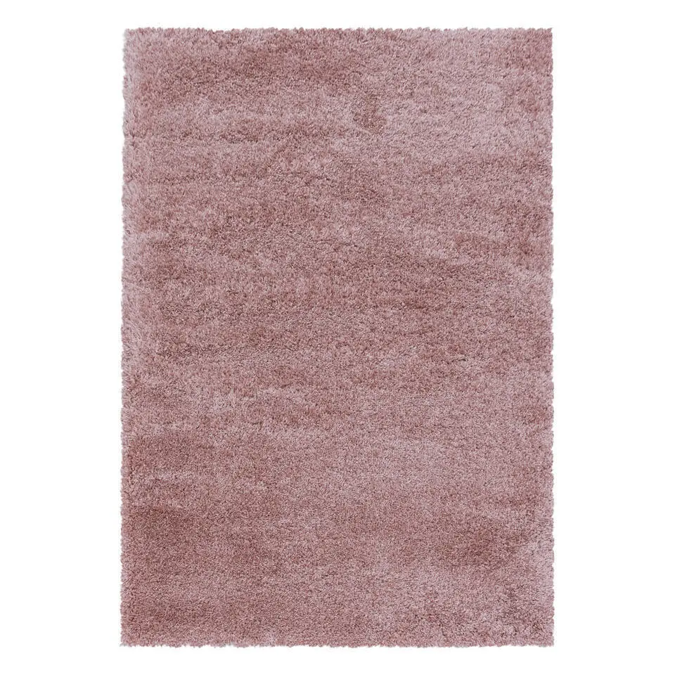 Pearl Soft Hoogpolig Vloerkleed Roze - 140x200 CM