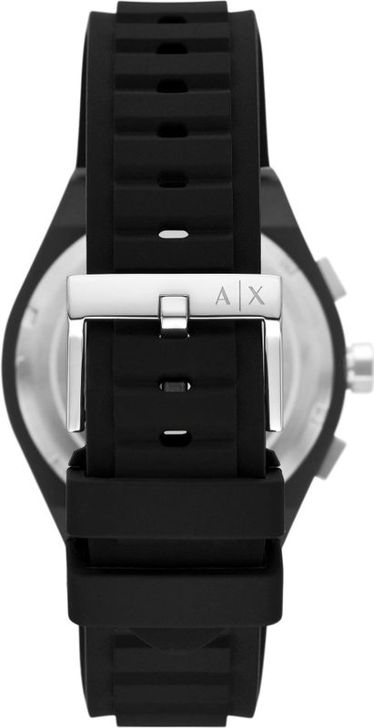 Armani Exchange - Chronograaf Horloge - Zwart - Siliconen Bandje