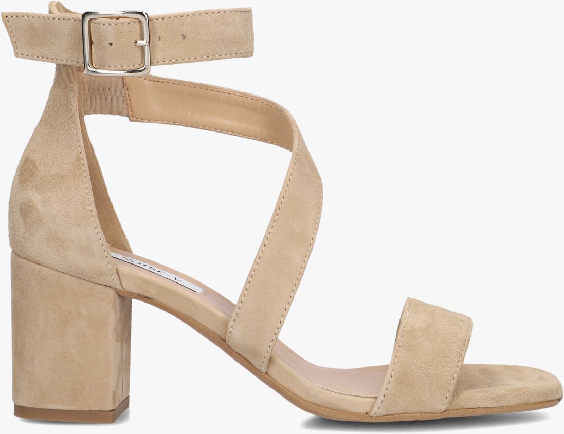 beige notre-v sandalen met hak 16036