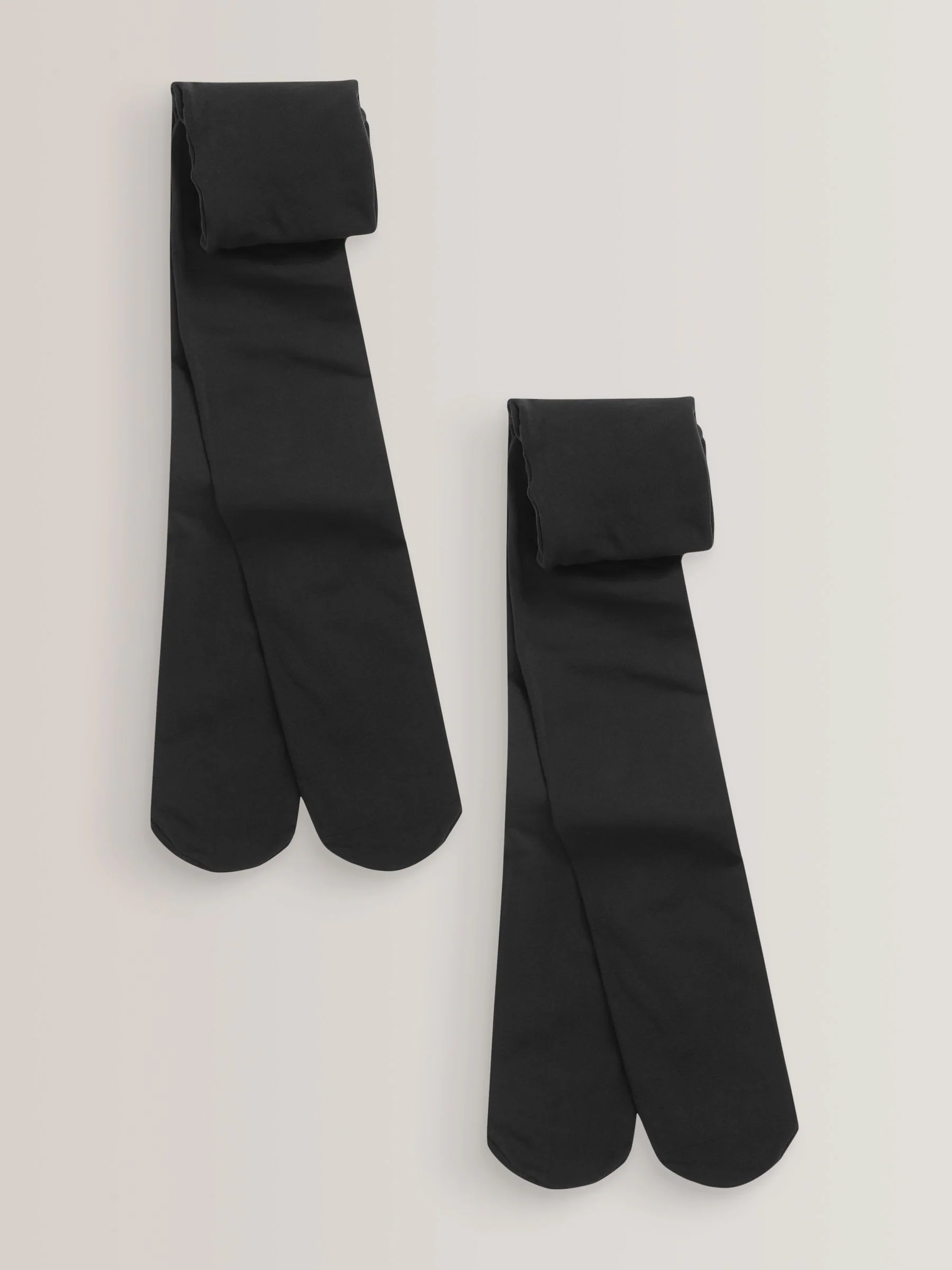 Zwart - 2 Schoolpanty's van 40 denier