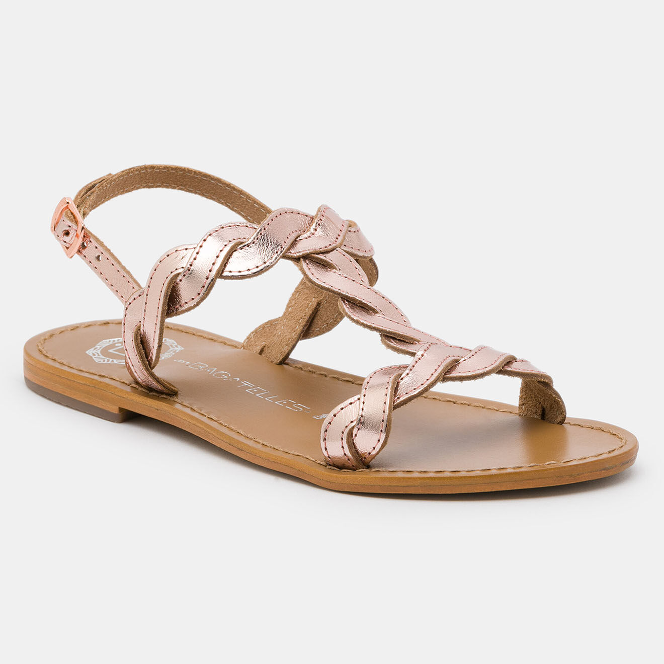 Les Bagatelles Sandales Burke rosé