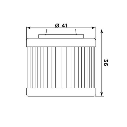 Filtre à huile Meiwa 268186 type Origine