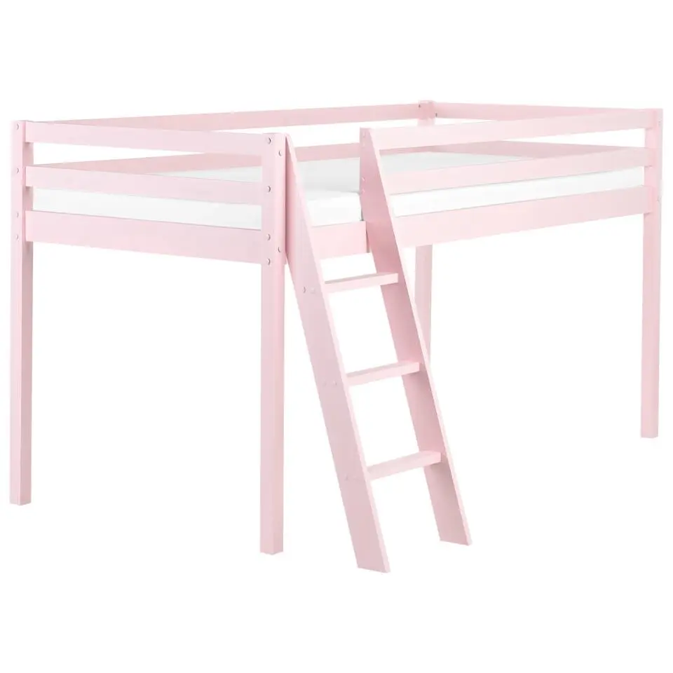 ASCOUX - Kinderbed - Roze - 90 x 200 cm - Dennenhout