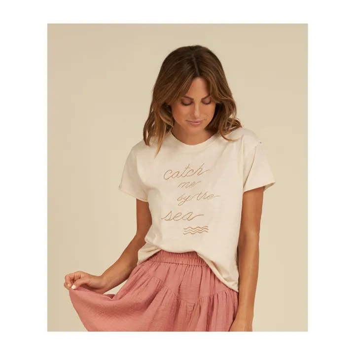 Rylee + Cru T-Shirt Vintage - Collection Femme | Blanc cassé