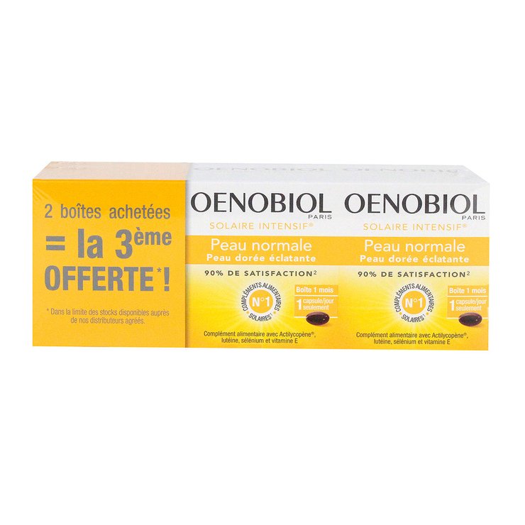 Solaire intensif peau normale capsules 2 boîtes achetées, la 3e gratuite