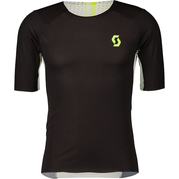 T-shirt running SCOTT SHIRT M'S RC RUN ULTRA SS BLACK/YELLOW