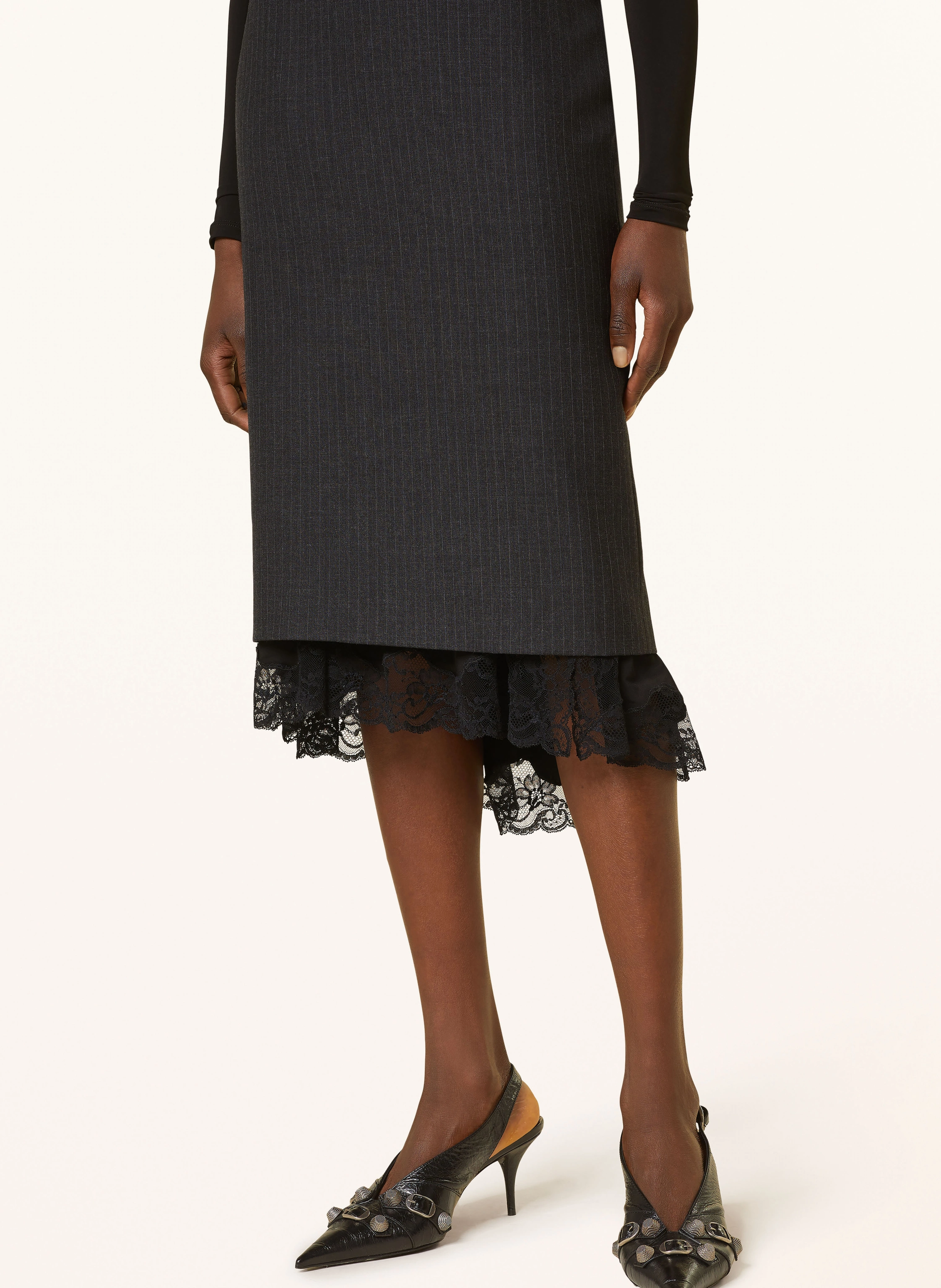 BALENCIAGA Rock mit Spitze