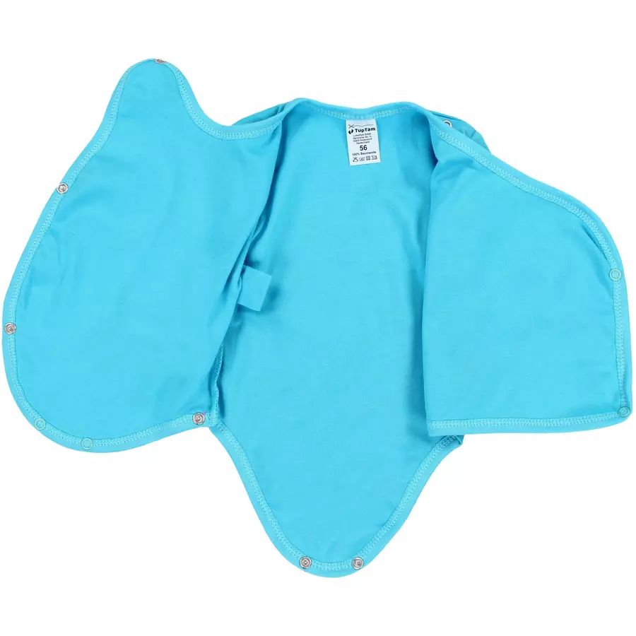 TupTam Baby Langarm Wickelbody im 5er Set grünblau