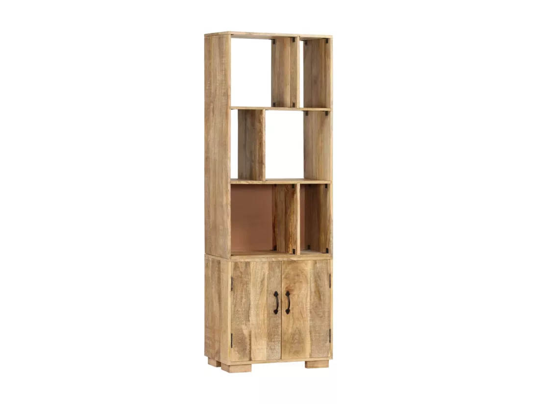 Bibliothèque 60x35x180 cm Bois de manguier solide