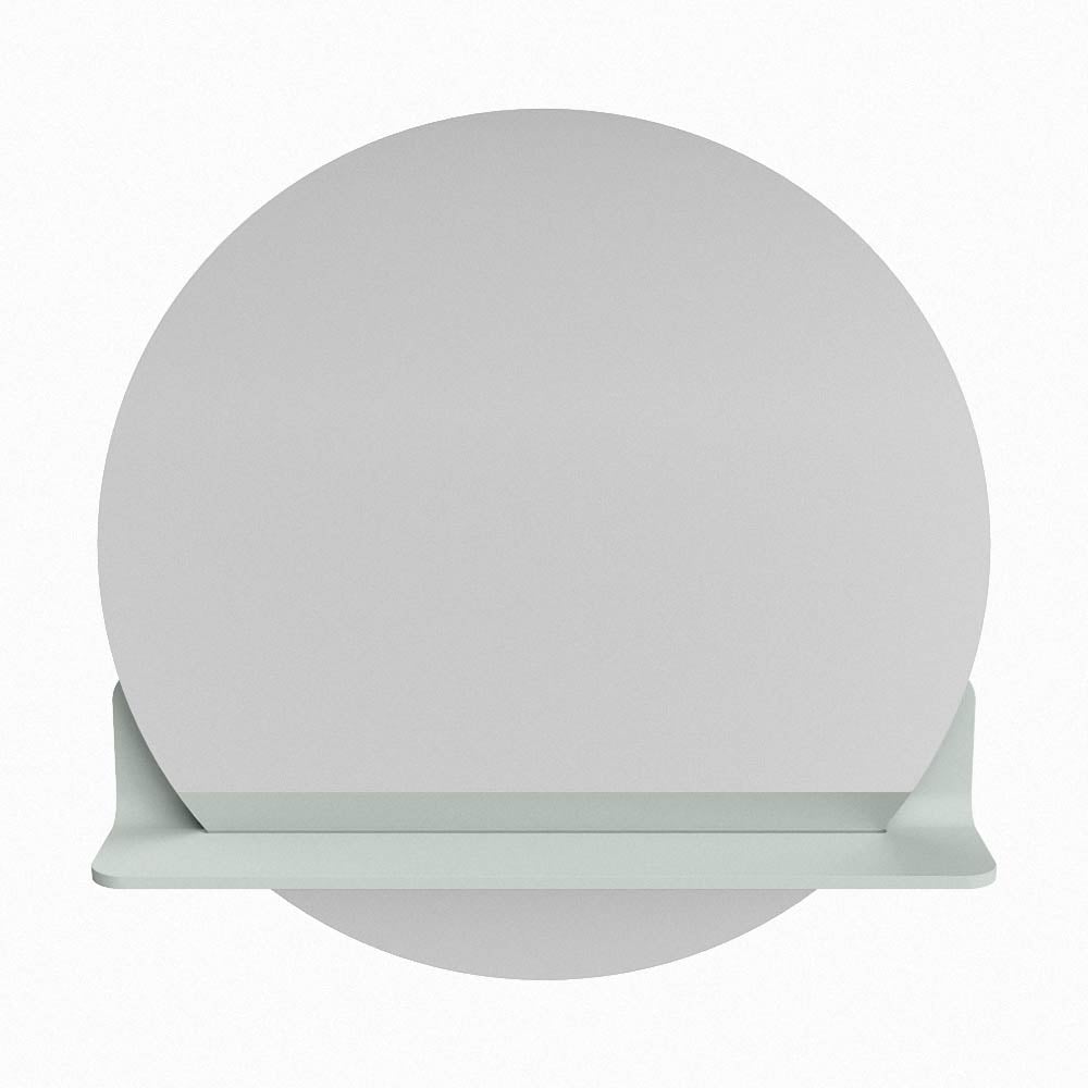 Mondiaz Spot spiegel rond Ø60cm met planchet greey