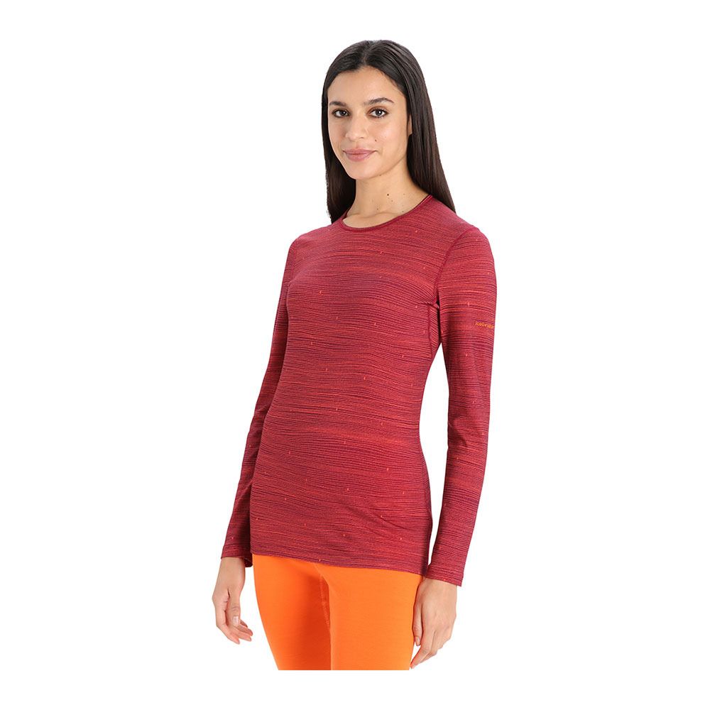 Icebreaker 200 OASIS - Tee-shirt Femme cherry/flsh/aop