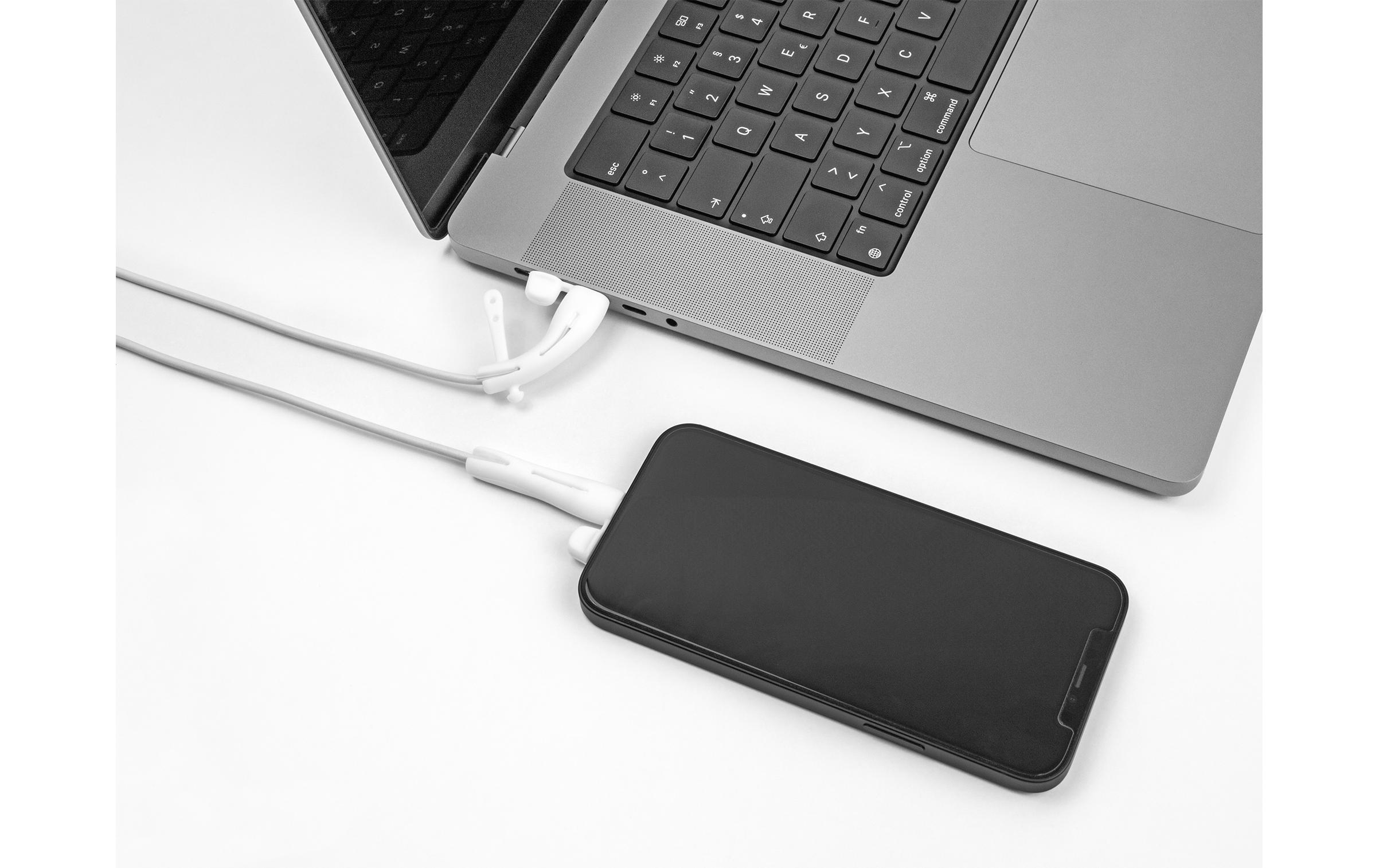 Staubschutz für USB-C Stecker und Apple Lightning SteckerDelock Staubschutz für USB Type-C Stecker und Apple Lightning Stecker Set 2 Stück weiss
