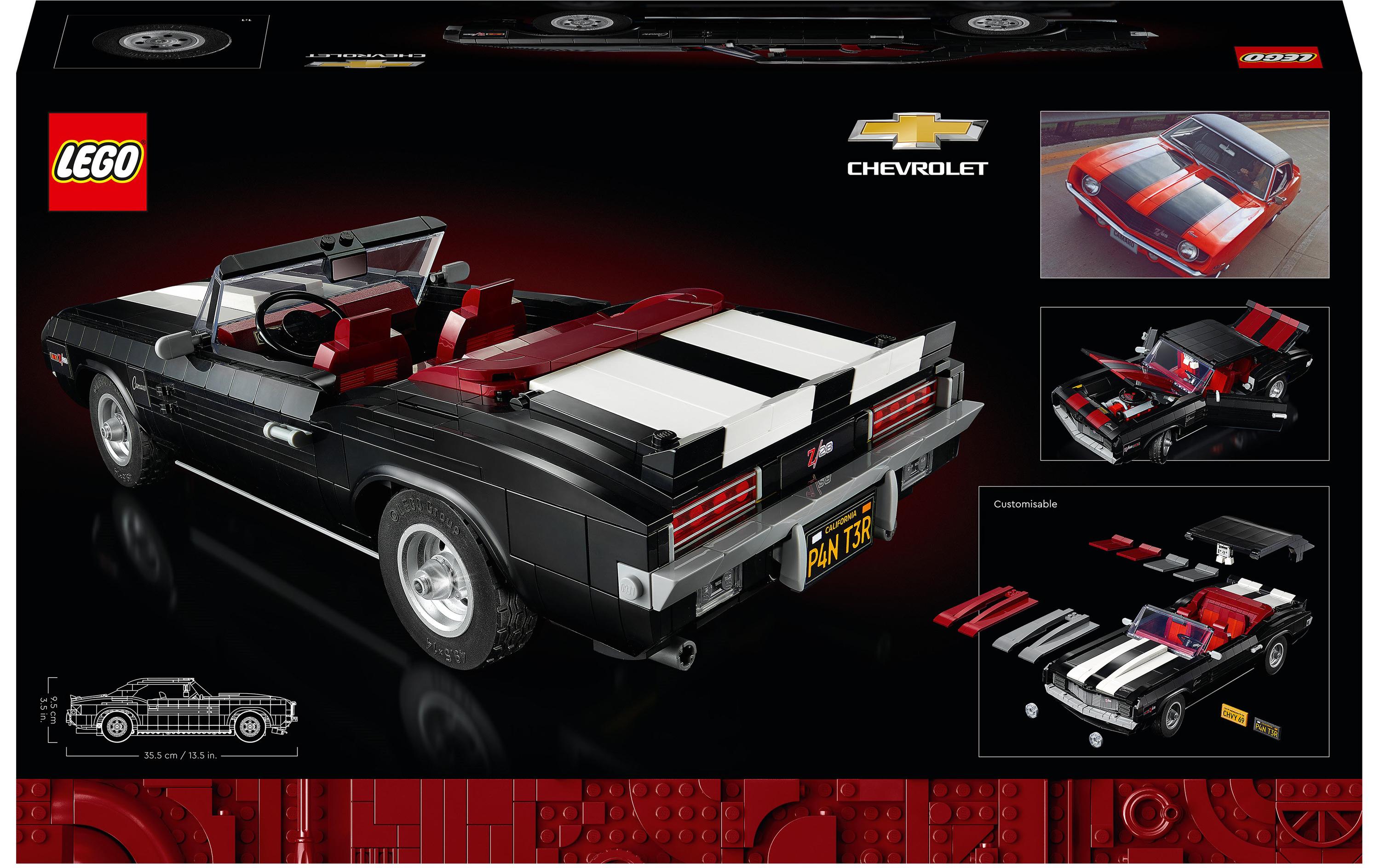 Icons Chevrolet Camaro Z28 10304<br>Anpassbares Modell für Erwachsene LEGO-Fans