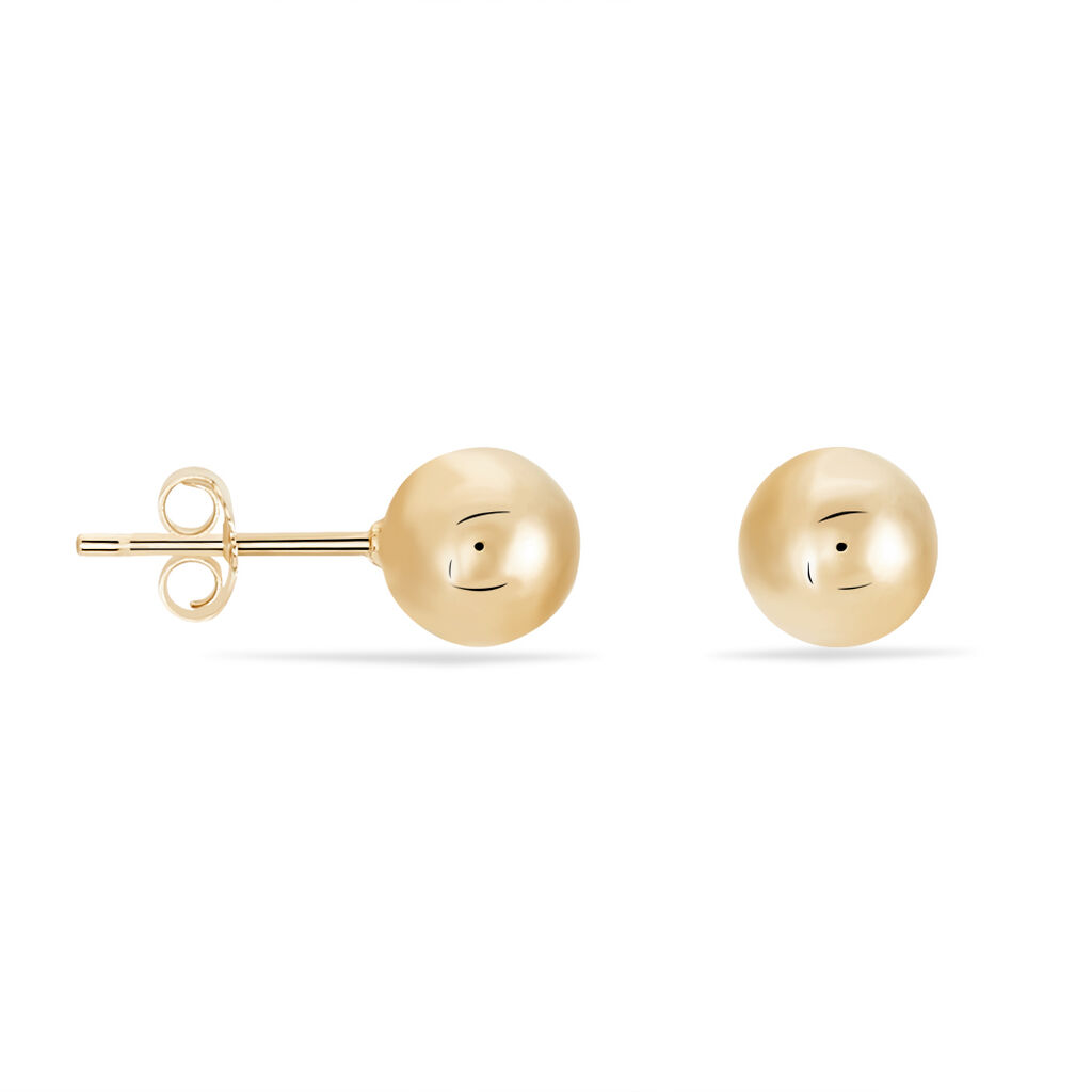Boucles D'oreilles Puces Nohraae Plaqué Or Jaune
