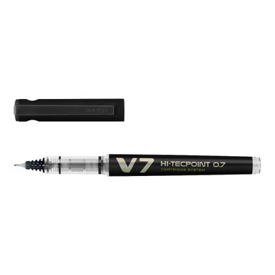 Pilot Hi-Tecpoint V7 - Roller rechargeable - 0,7 mm - noir