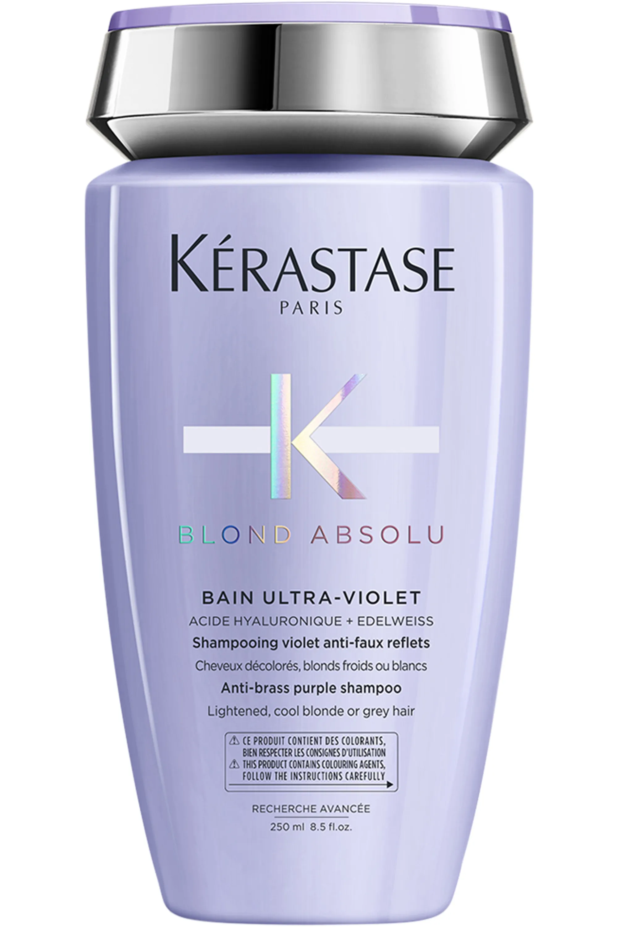 Kérastase Shampoing Bain Ultra-Violet Blond Absolu pour cheveux décolorés-250 ml