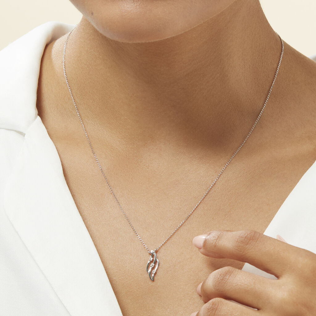 Collier Marnie Or Blanc Diamant