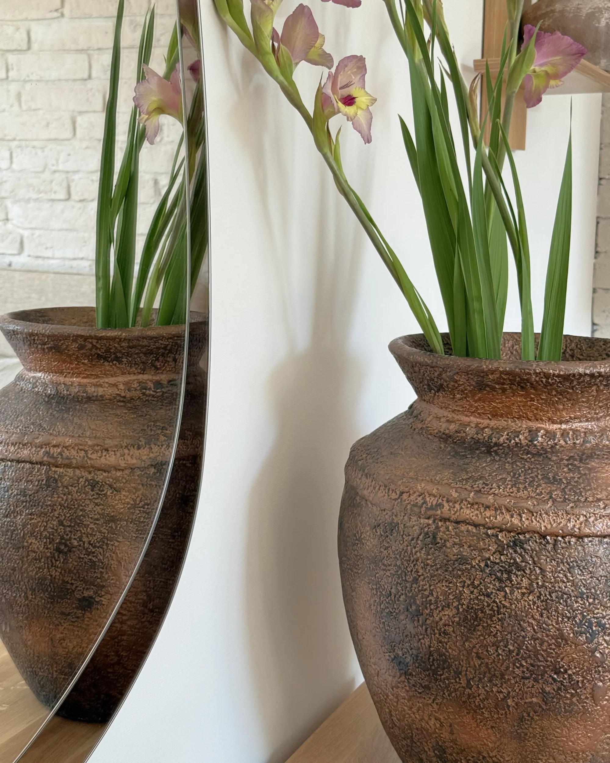 Decoratieve vaas PUCHONG Keramiek 40 cm Koper