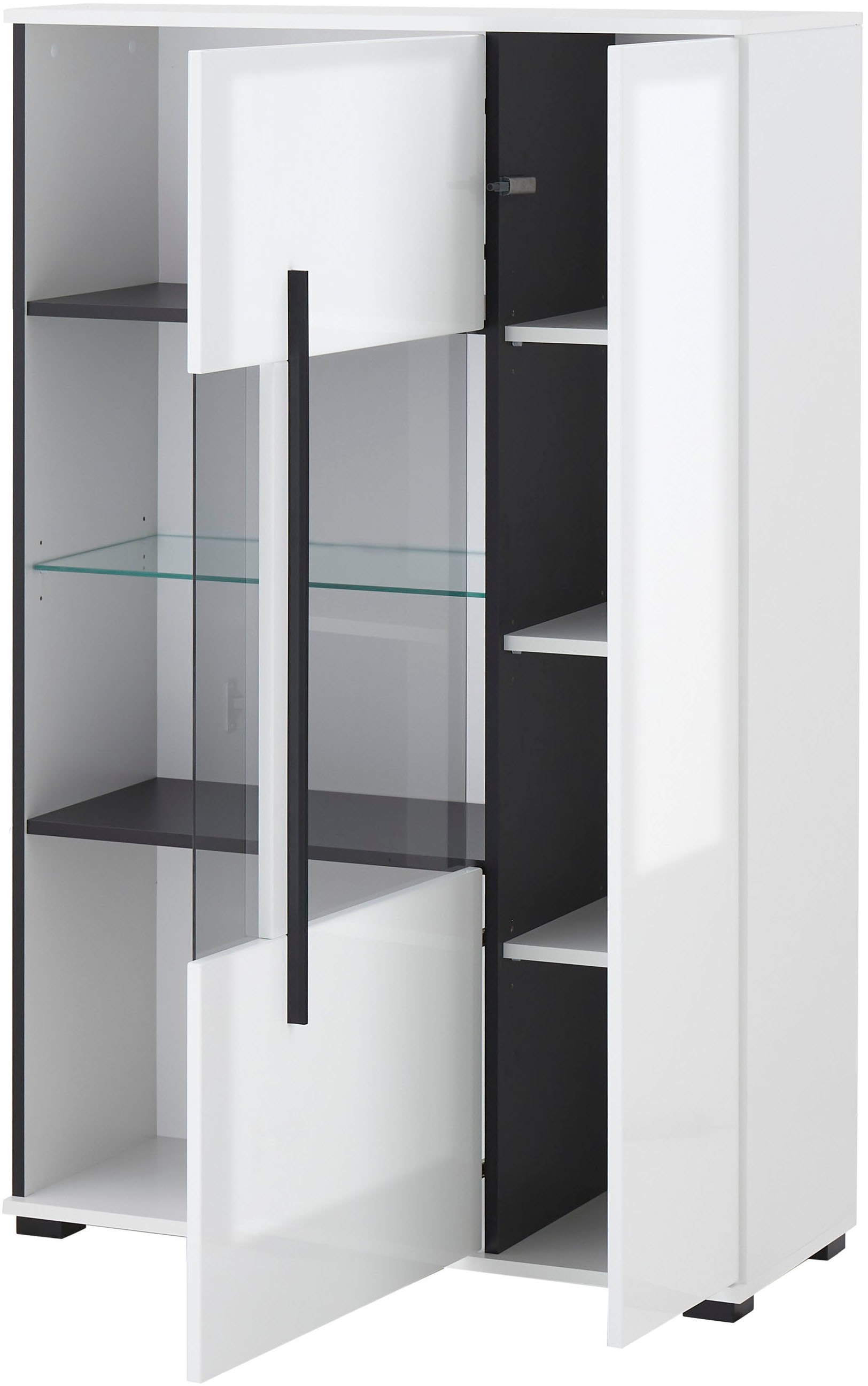 INOSIGN Wohnwand »Cantara, moderne Anbauwand, Wohnzimmer-Set, in Eiche Evoke oder Weiss« Set, 4 Stk. tlg.