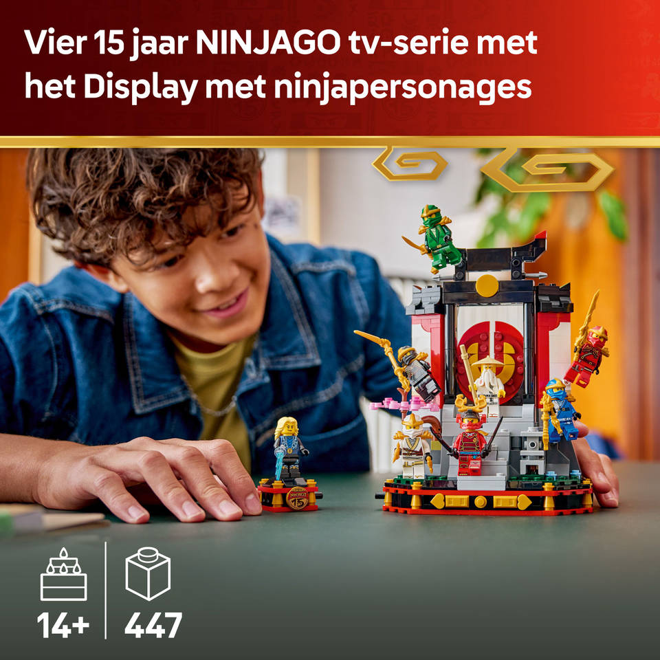 LEGO NINJAGO 15-jarig jubileum display met ninjapersonages 71866
