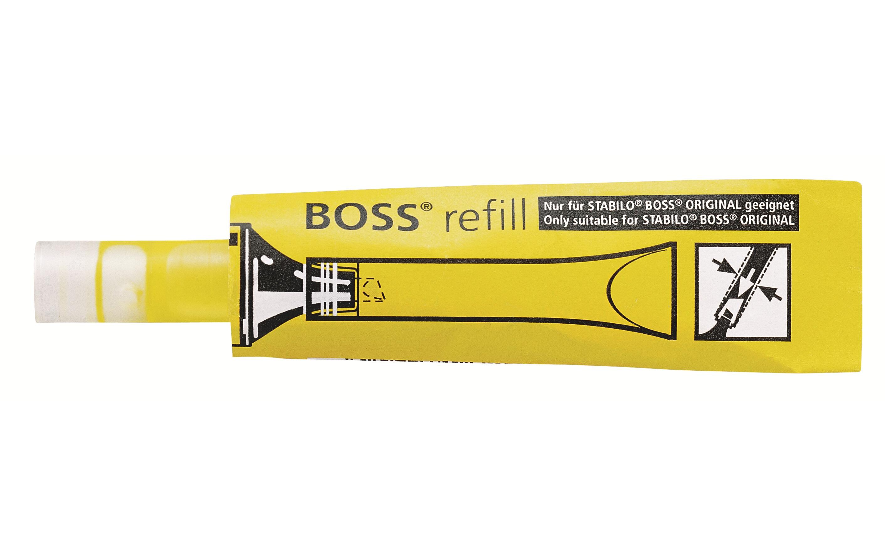 Textmarker Boss Refill NeongelbNachfüllpatrone