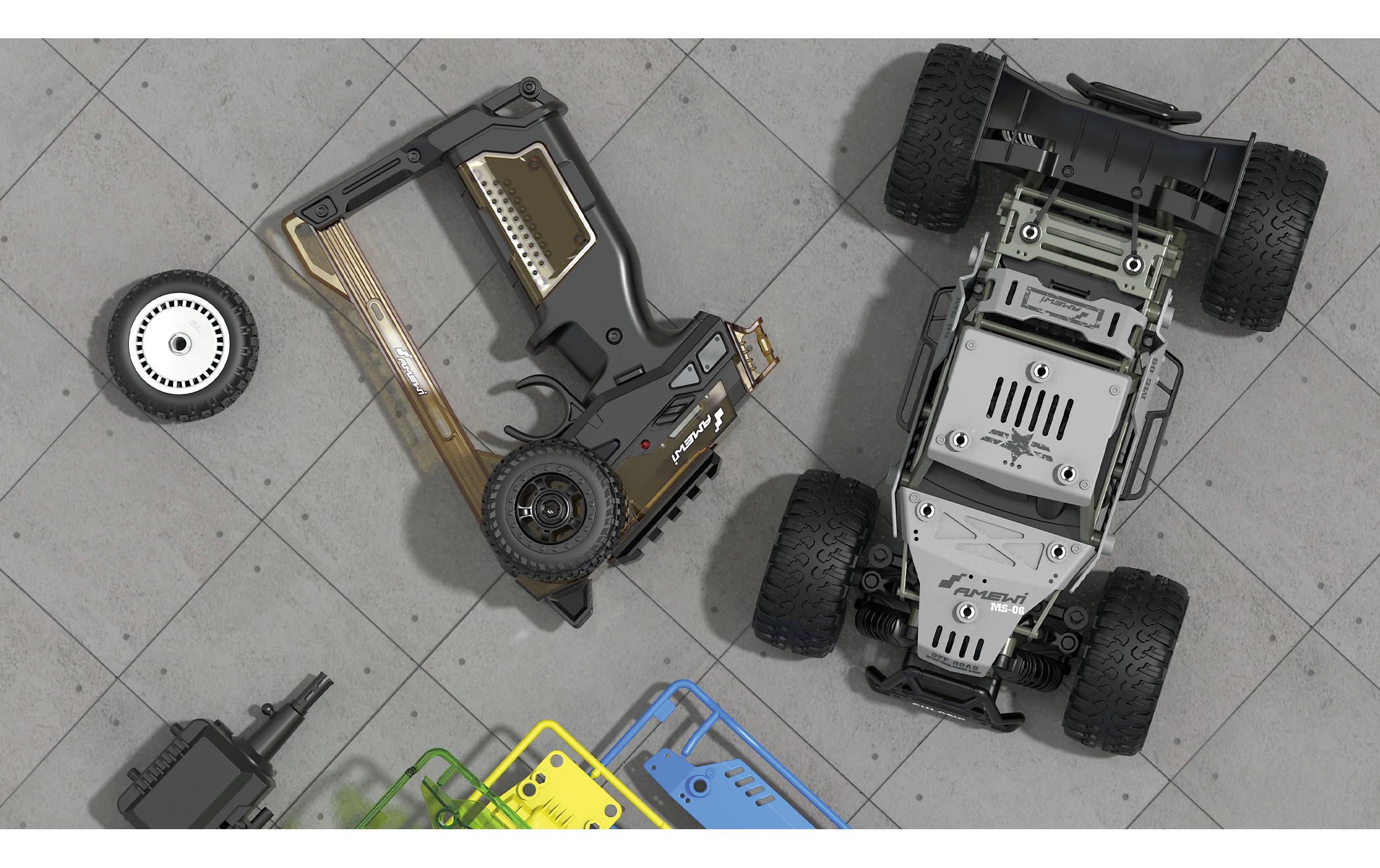 Buggy CoolRC DIY Stone 2WD Bausatz, 1:18Kleiner RC Buggy zum selber zusammenbauen