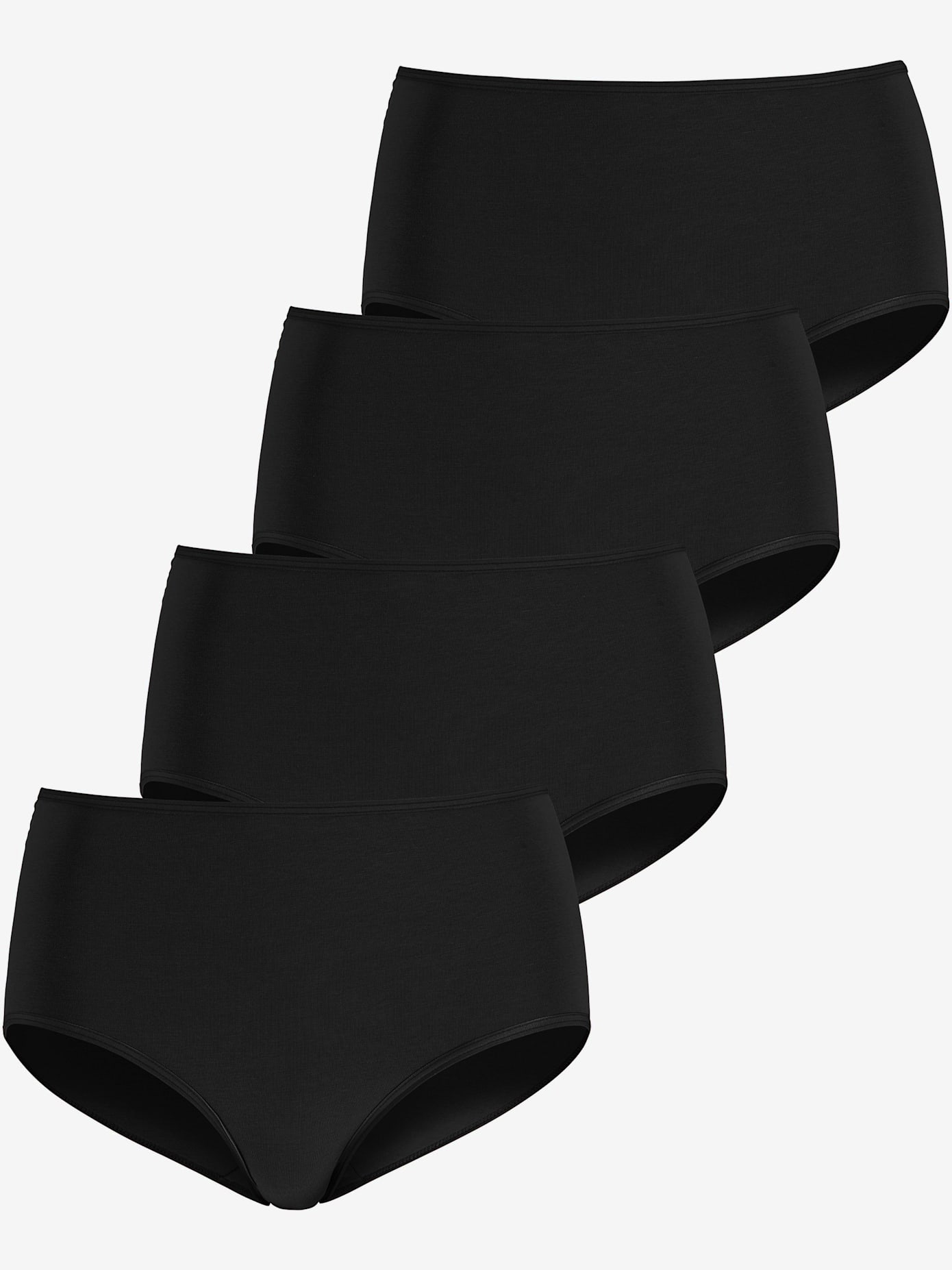 Lot de 4 slips taille haute lascana