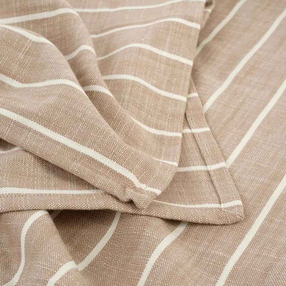 Mica Decorations Alivo Tafelkleed - L250 x B140 cm - Beige, Wit