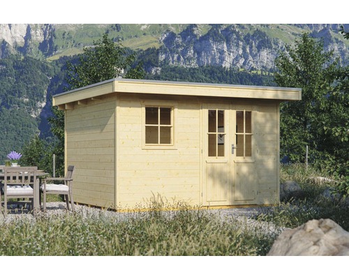 Konsta Lindos tuinhuis met vloer, 280 x 340 cm, naturel