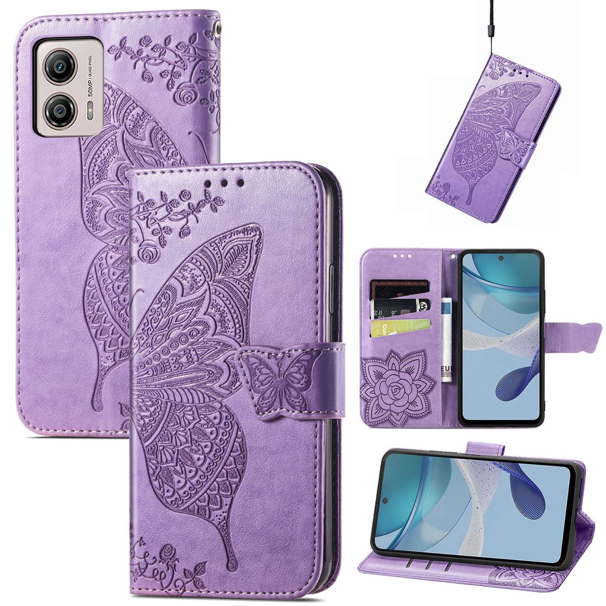 Hülle Handy Schutz für Motorola Moto E13 Case Cover Tasche Etuis Bumper Wallet