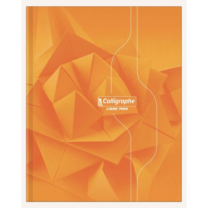 Cahier brochure rembordée rigide 7000 17x22 cm 288 pages grands carreaux 70 g - Assortis