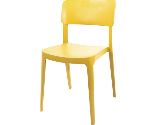 Veba Wing stapelstoel, 82 x 47 x 45 cm, kunststof, geel