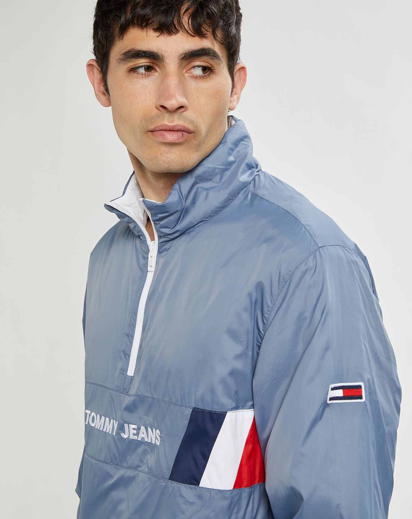 Tommy Jeans Blouson réversible enfilable bleu/blanc