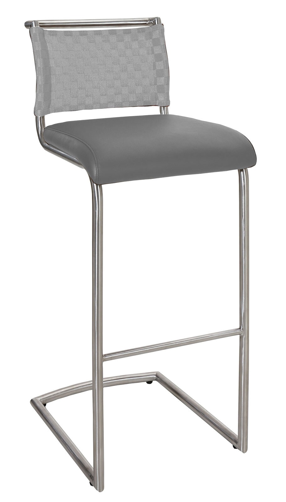 MONDO Barhocker DIVO Lederlook Grau