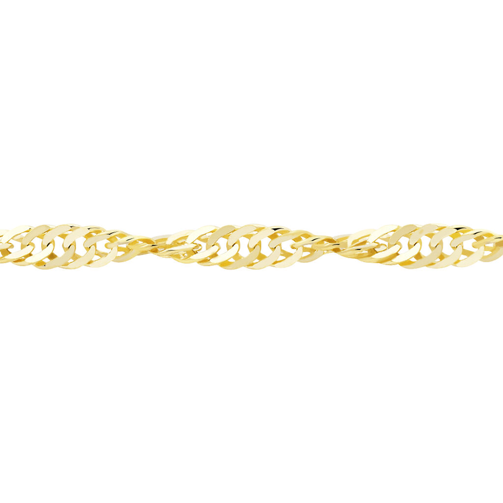 Chaîne Imanie Maille Singapour Or Jaune