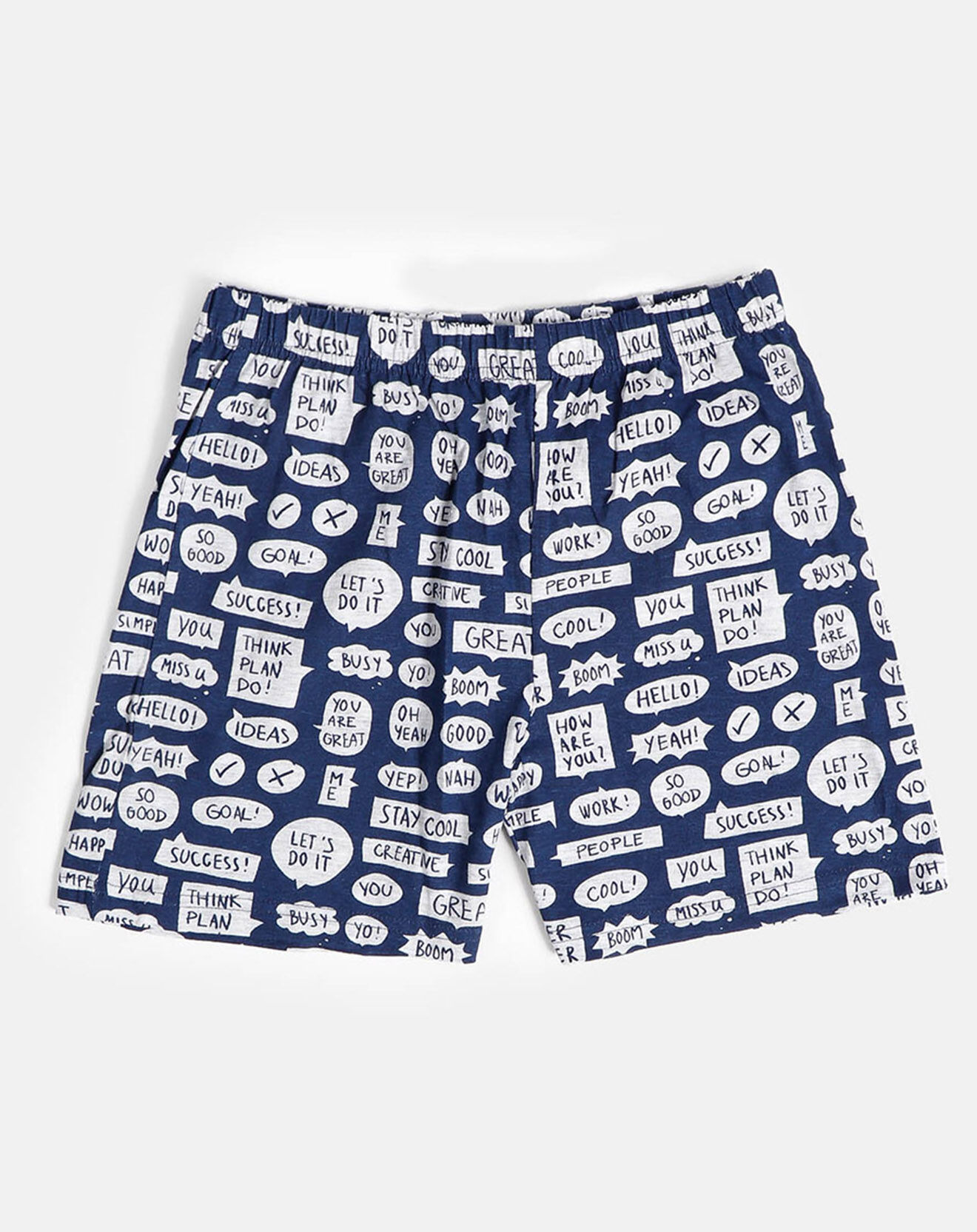 Admas Pyjama Cool gris/bleu