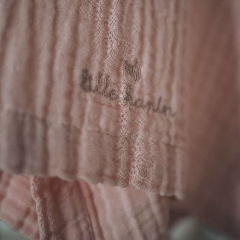 Lille Kanin Poncho Muslin 1-3 Years - Rose Smoke