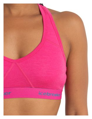 Brassière Femme Icebreaker Merinos Sprite Rose